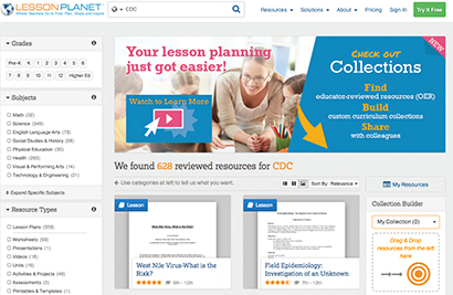 CDC Lesson Plans and Resources
